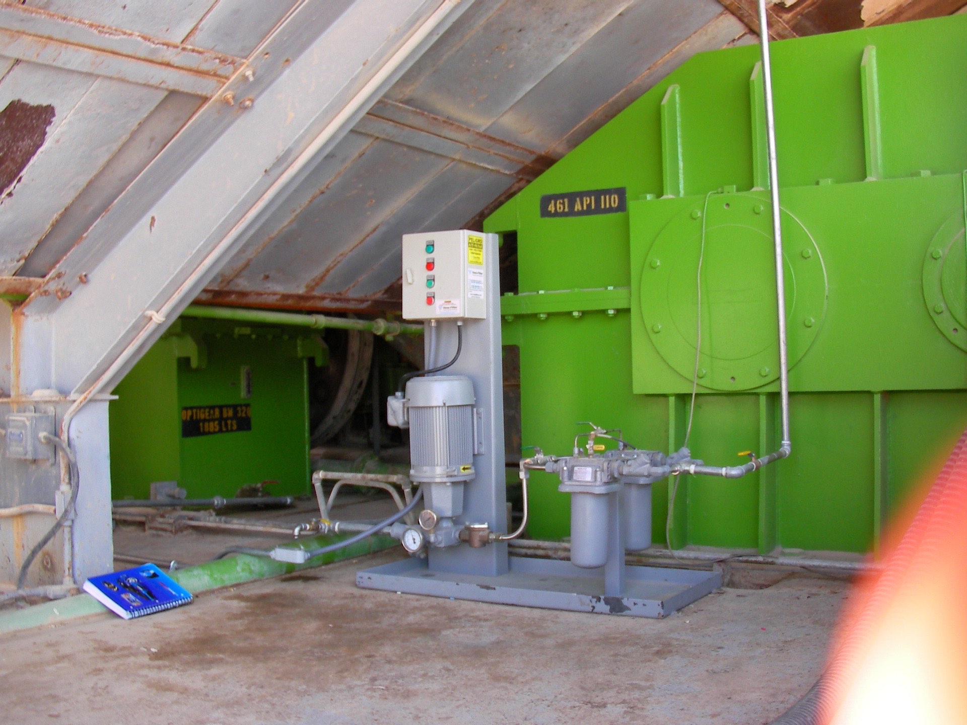 Venefilter industrial system installation